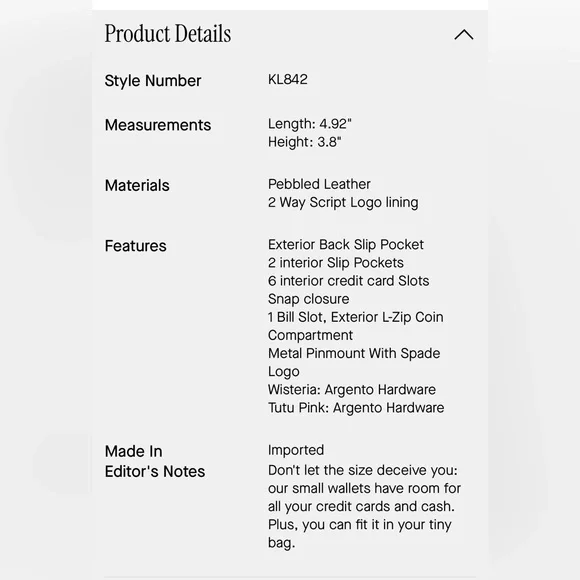 Kate Spade Lena Black Leather Wallet - Picture 2 of 5